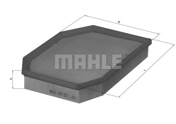 MAHLE ORIGINAL LX1741 Воздушный фильтр