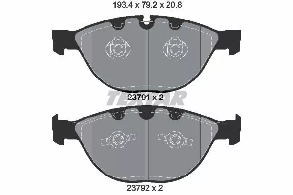 TEXTAR 2379101 Гальмівні колодки