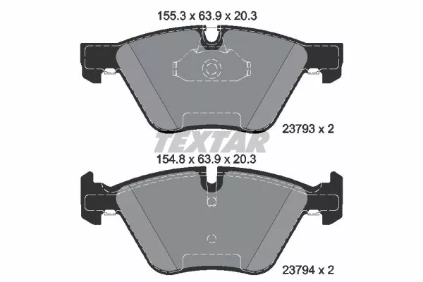 TEXTAR 2379301 Гальмівні колодки