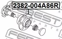 Febest 2382-004A86R Ступица