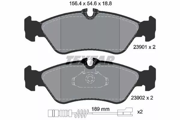 TEXTAR 2390101 Гальмівні колодки