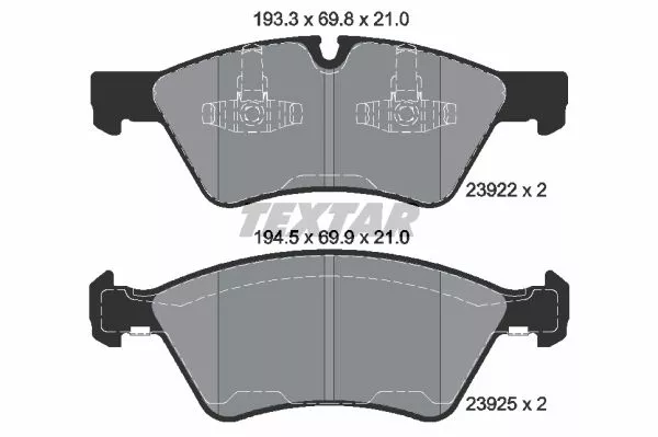 TEXTAR 2392201 Тормозные колодки