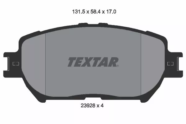 TEXTAR 2392801 Гальмівні колодки