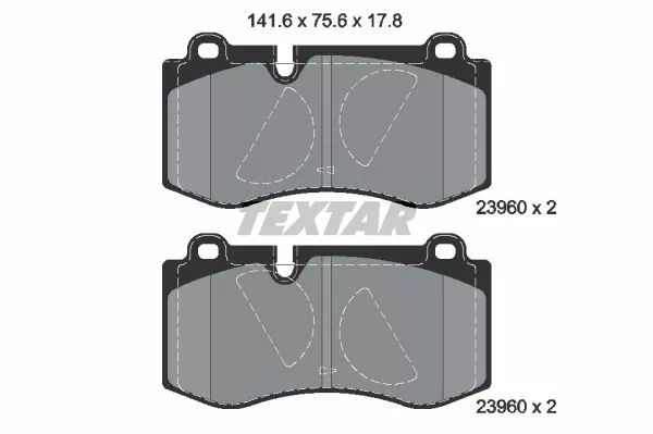 TEXTAR 2396001 Тормозные колодки