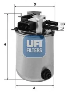 Топливный фильтр UFI 2409501 на Renault KADJAR