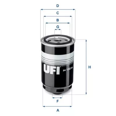 UFI 24.122.00 Топливный фильтр