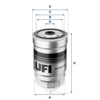 UFI 24.351.00 Топливный фильтр