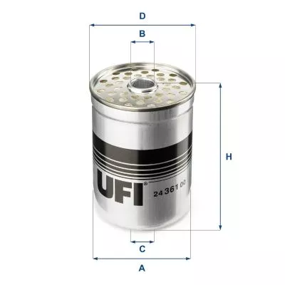 UFI 24.361.00 Паливний фільтр