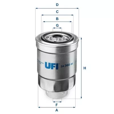UFI 24.366.00 Топливный фильтр