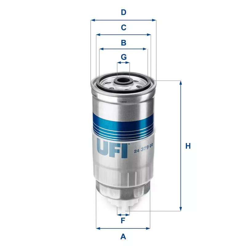 UFI 24.379.00 Топливный фильтр