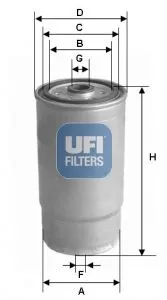 UFI 24.379.00 Топливный фильтр