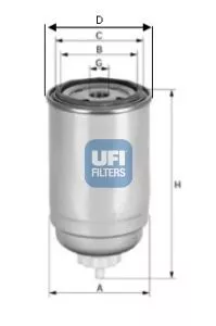 UFI 24.399.00 Топливный фильтр
