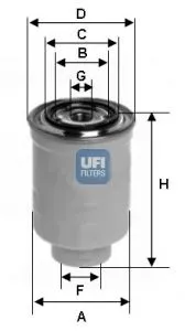 UFI 24.442.00 Топливный фильтр