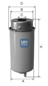 UFI 24.458.00 Топливный фильтр