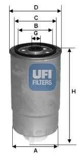 UFI 24.529.00 Топливный фильтр