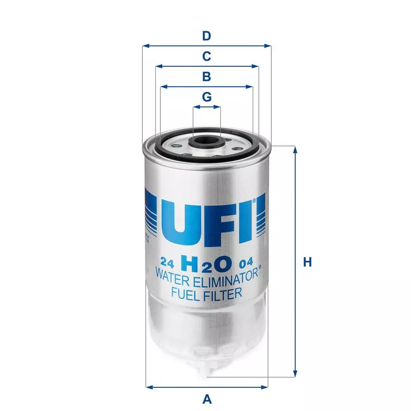 UFI 24.H2O.04 Топливный фильтр