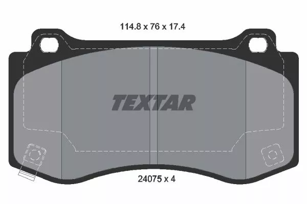 TEXTAR 2407501 Тормозные колодки