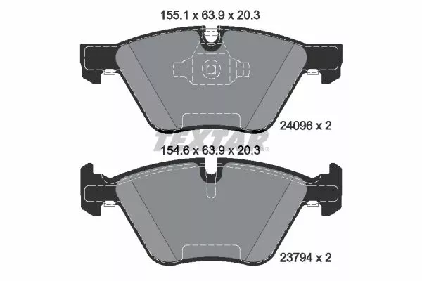 TEXTAR 2409601 Гальмівні колодки