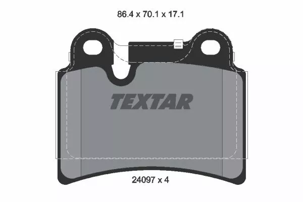 TEXTAR 2409701 Тормозные колодки