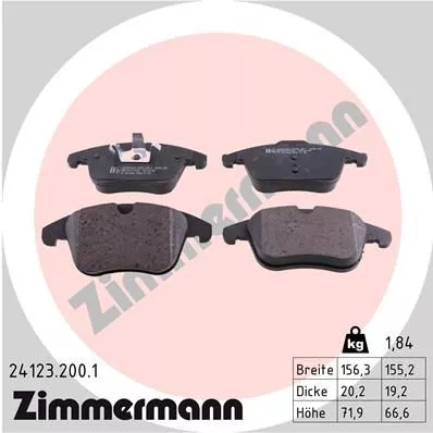 ZIMMERMANN 24123.200.1 Тормозные колодки