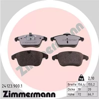 ZIMMERMANN 24123.900.1 Гальмівні колодки