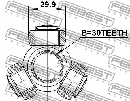 Febest 2416-MEG ШРКШ