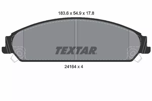 TEXTAR 2416401 Гальмівні колодки