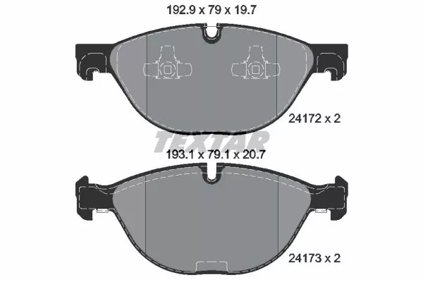 TEXTAR 2417201 Тормозные колодки