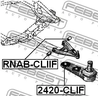 Febest 2420-CLIF Шаровая опора