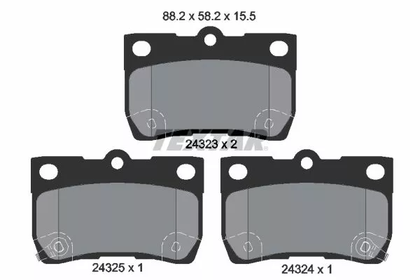 TEXTAR 2432301 Гальмівні колодки