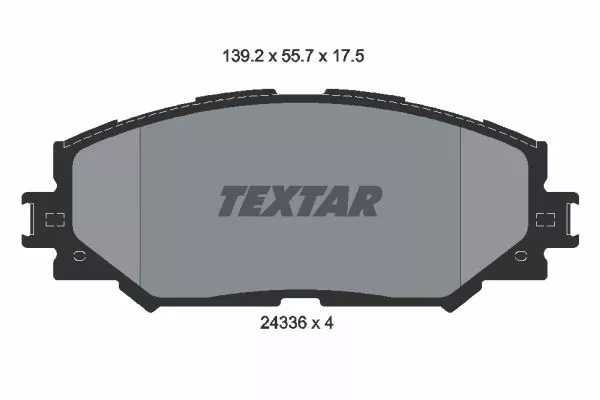 TEXTAR 2433601 Тормозные колодки