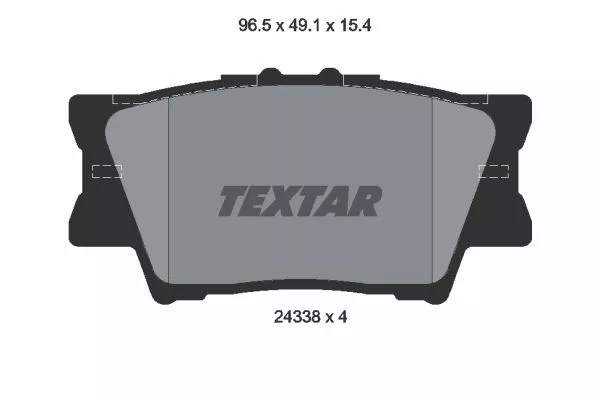 TEXTAR 2433801 Гальмівні колодки