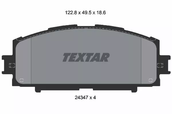 TEXTAR 2434701 Гальмівні колодки