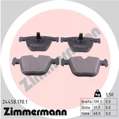 ZIMMERMANN 24458.170.1 Гальмівні колодки