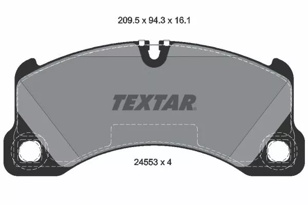 TEXTAR 2455301 Гальмівні колодки