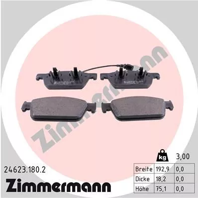 ZIMMERMANN 246231802 Гальмівні колодки