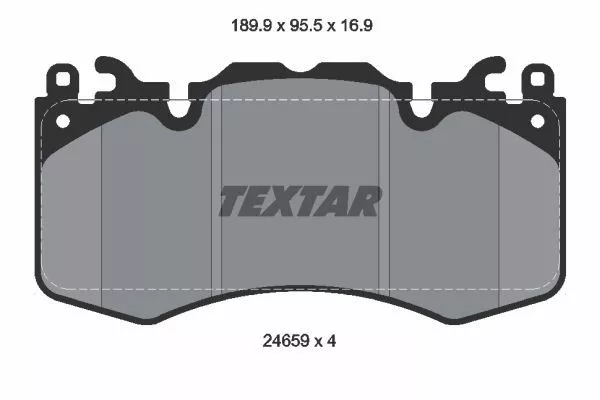 TEXTAR 2465901 Гальмівні колодки