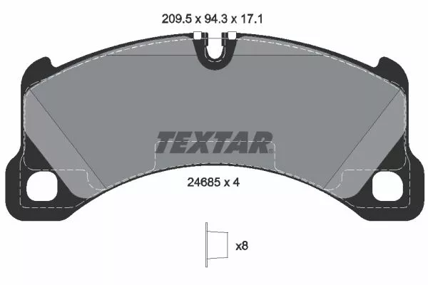 TEXTAR 2468501 Тормозные колодки