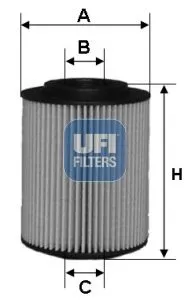UFI 25.072.00 Масляный фильтр
