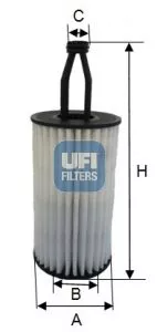 UFI 25.172.00 Оливний фільтр
