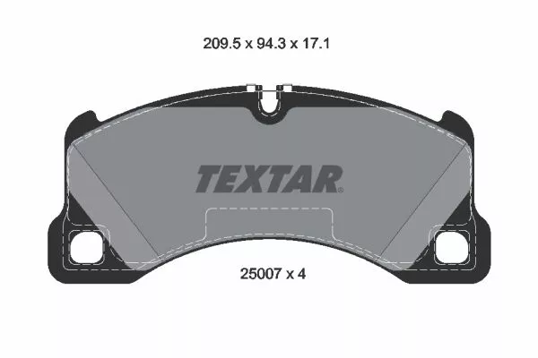 TEXTAR 2500701 Гальмівні колодки