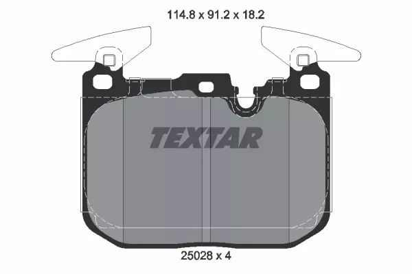 TEXTAR 2502801 Гальмівні колодки