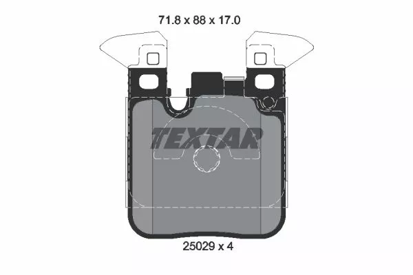 TEXTAR 2502902 Тормозные колодки