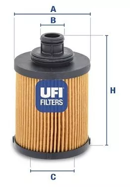 UFI 25.031.00 Оливний фільтр