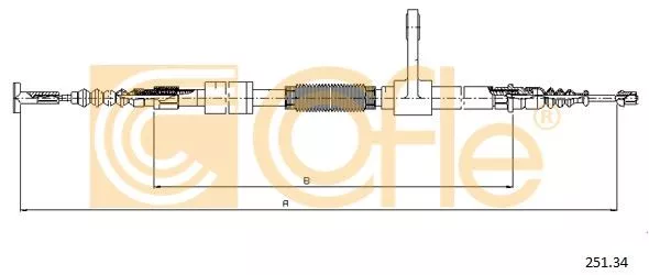 COFLE 251.34 Трос ручного тормоза