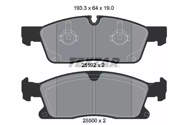 TEXTAR 2519201 Тормозные колодки