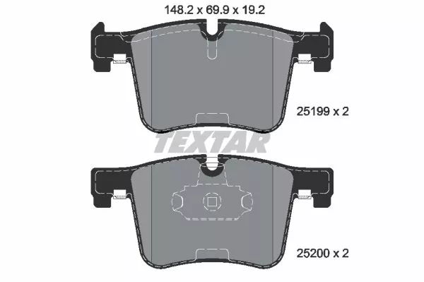TEXTAR 2519901 Тормозные колодки