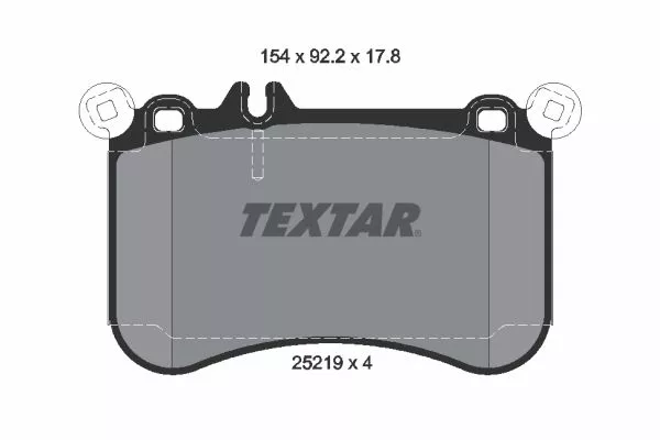 TEXTAR 2521901 Гальмівні колодки