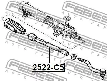 Febest 2522-C5 Рульова тяга