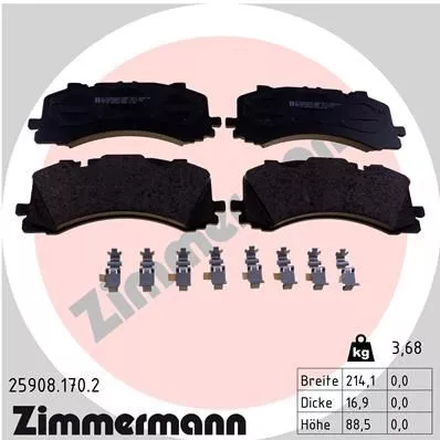 ZIMMERMANN 25908.170.2 Гальмівні колодки